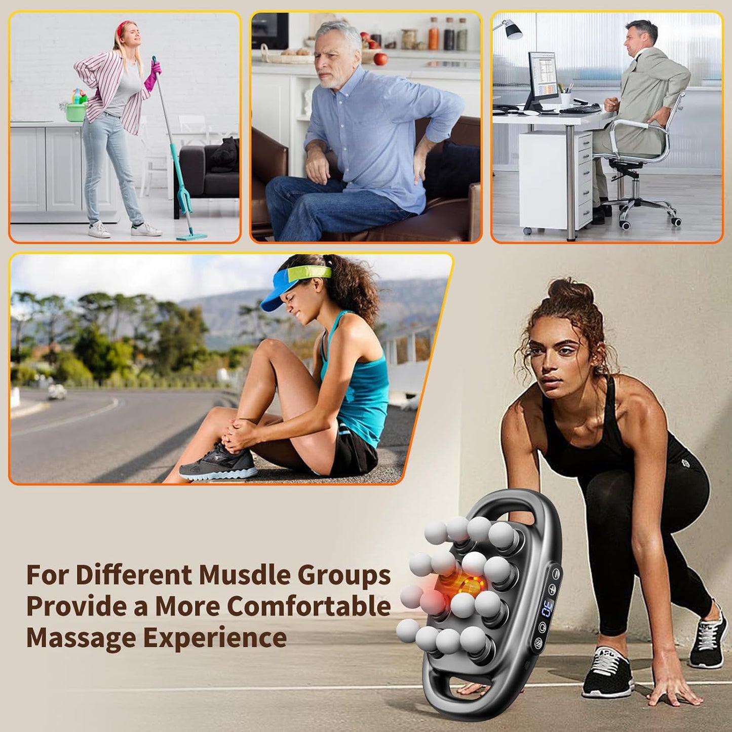 16-Head Massage Gun