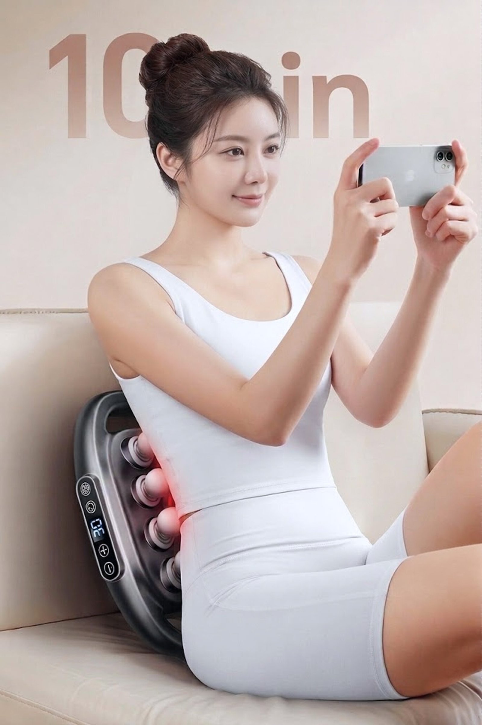 팔 마사지 사용 장면